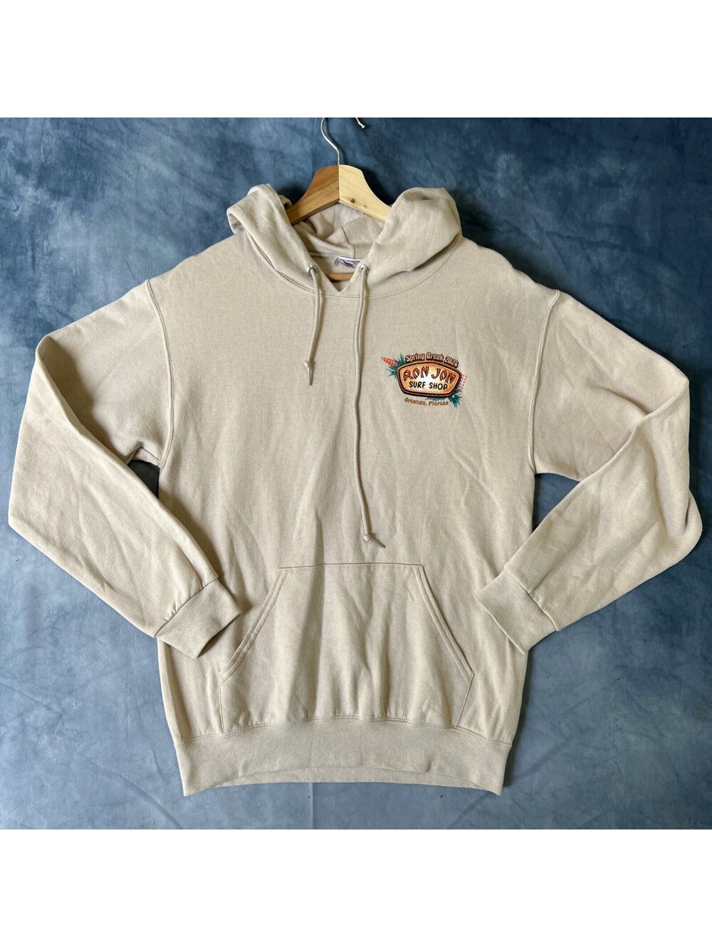 Ron Jon Surf Shop Orlando Tan hoodie Spring Break 2024